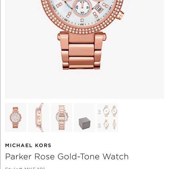 Micheal Kors Parker Watch in Silver - Picture 8 of 8